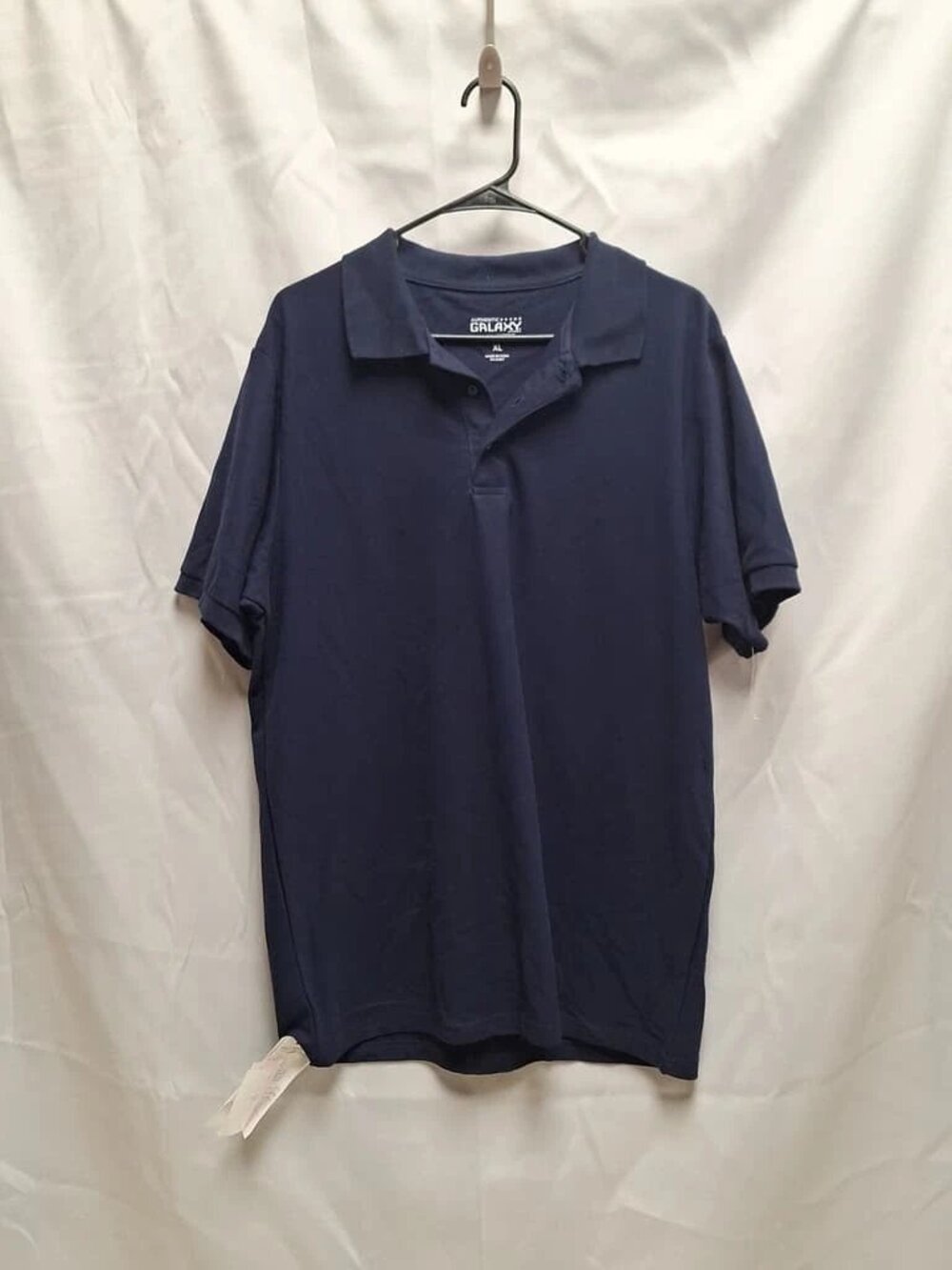 GALAXY Men's Navy Blue Short Sleeve Polo Shirt Size XXL ORG $15 (RackD18)
